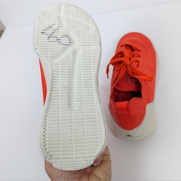 Adidas by Stella McCartney Womens Shoes Orange Treino Lace Up Sneakers Size 7 - Picture 7 of 10